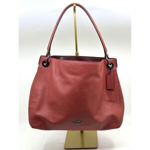 Coach 24947 Clarkson Washed Red Magnetic Closure Hobo/Shoulder Bag Very Nice*